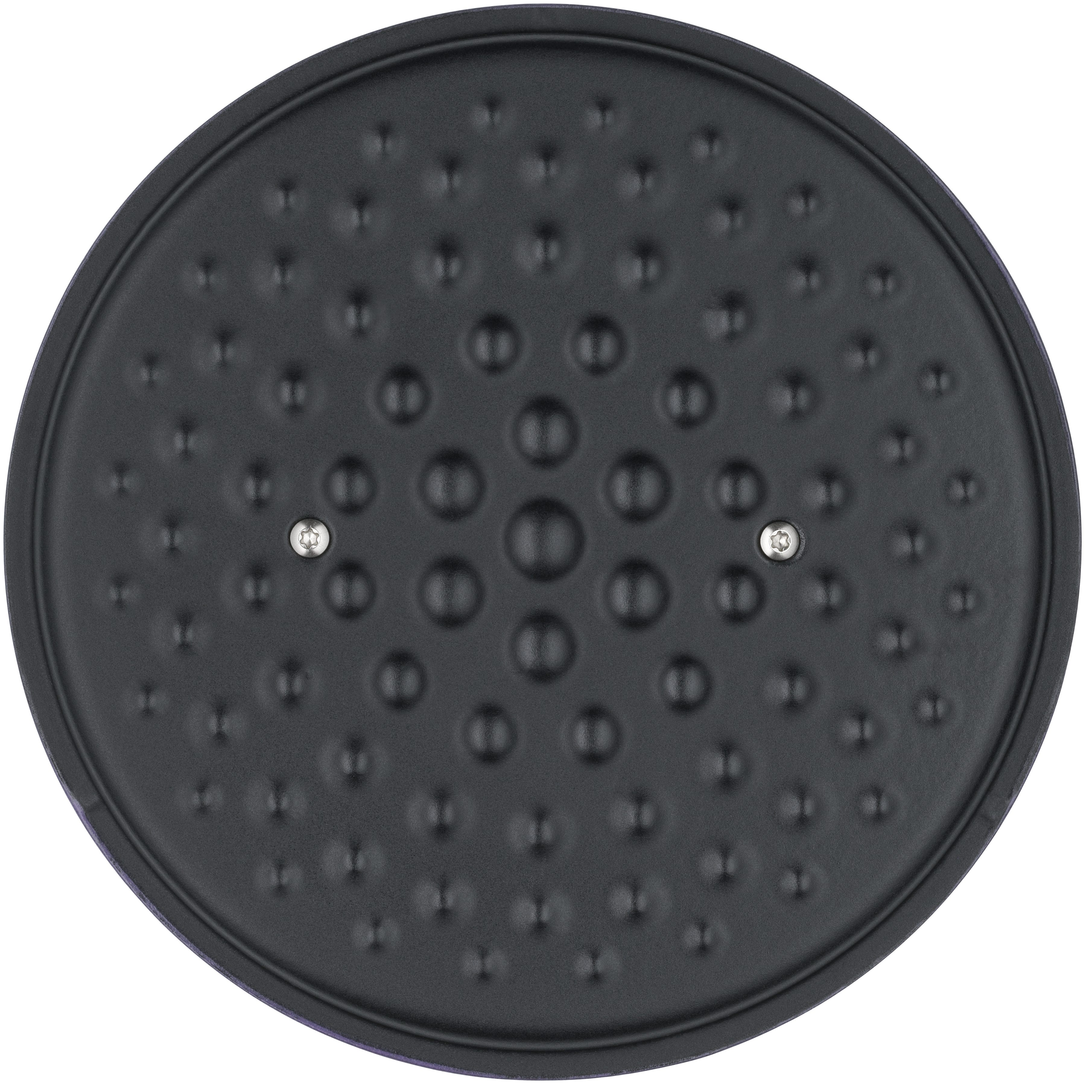Flavour stekegryte støpejern 24 cm fiolett 5,2 L med lokk sideprofil