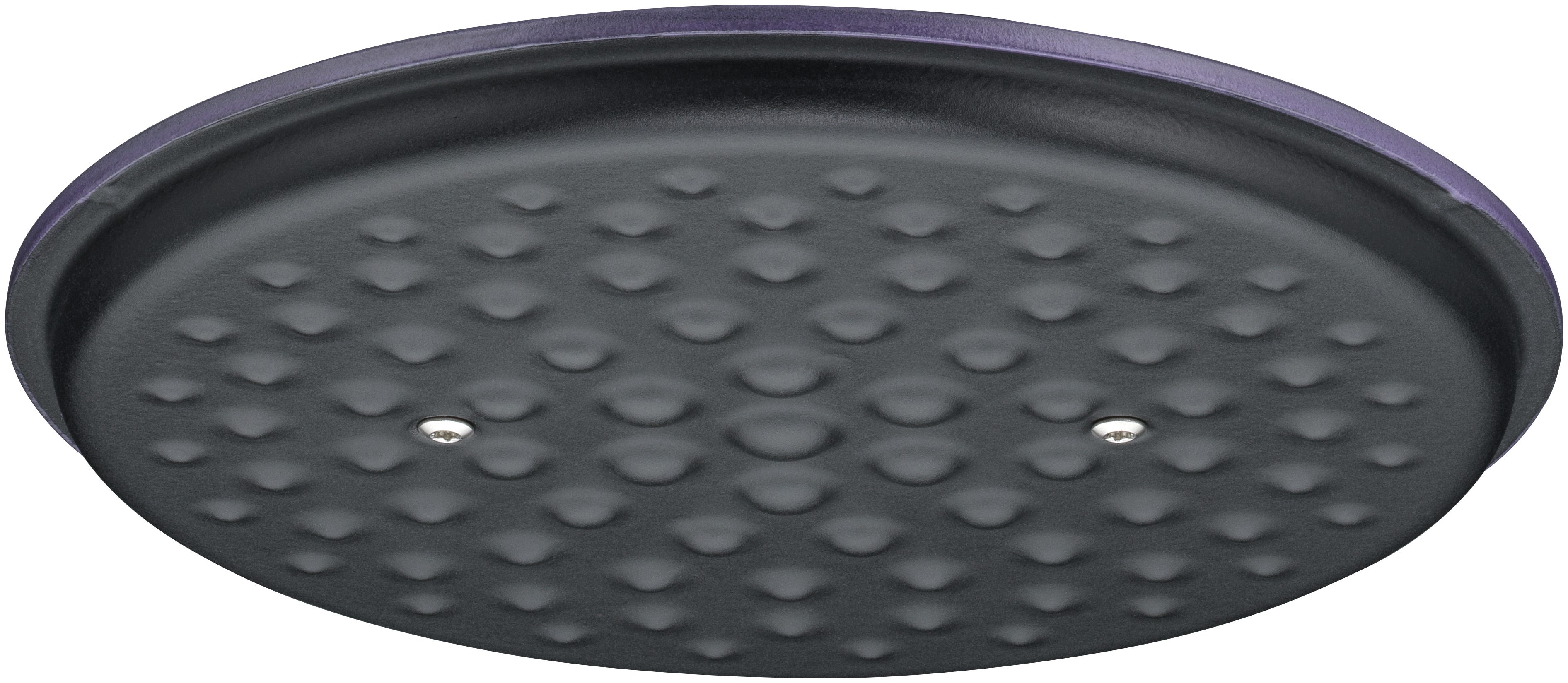 Flavour stekegryte støpejern 24 cm fiolett 5,2 L med lokk innside