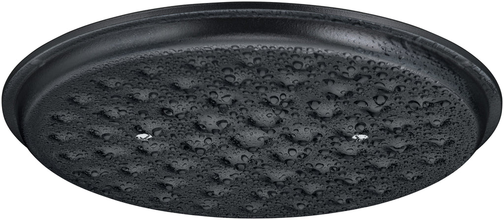 Flavour stekegryte støpejern 24 cm svart 5,2 L med lokk håndtak sett ovenfra
