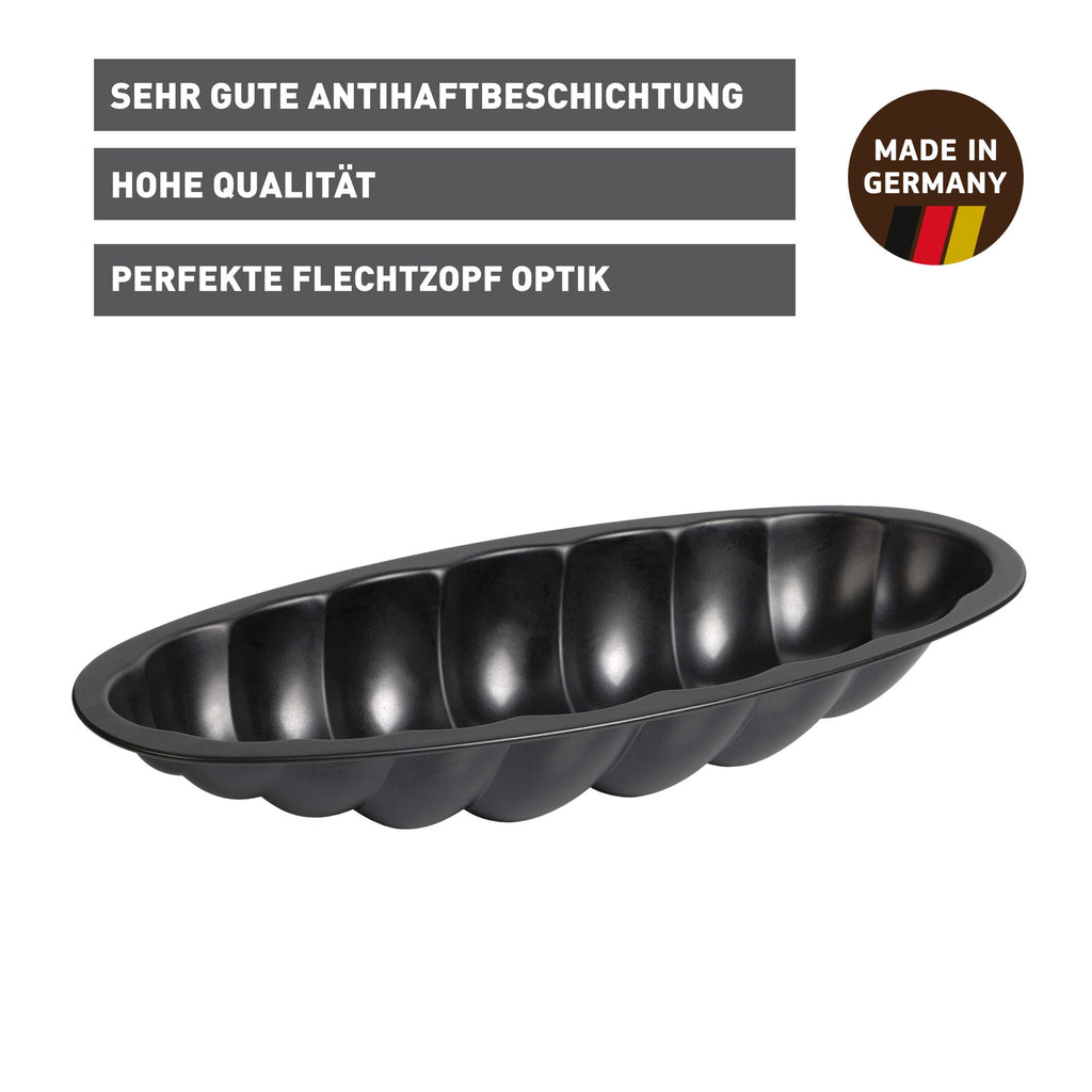 Montert Flettbrødform 38 cm non-stick - Kaiser med flettbrød