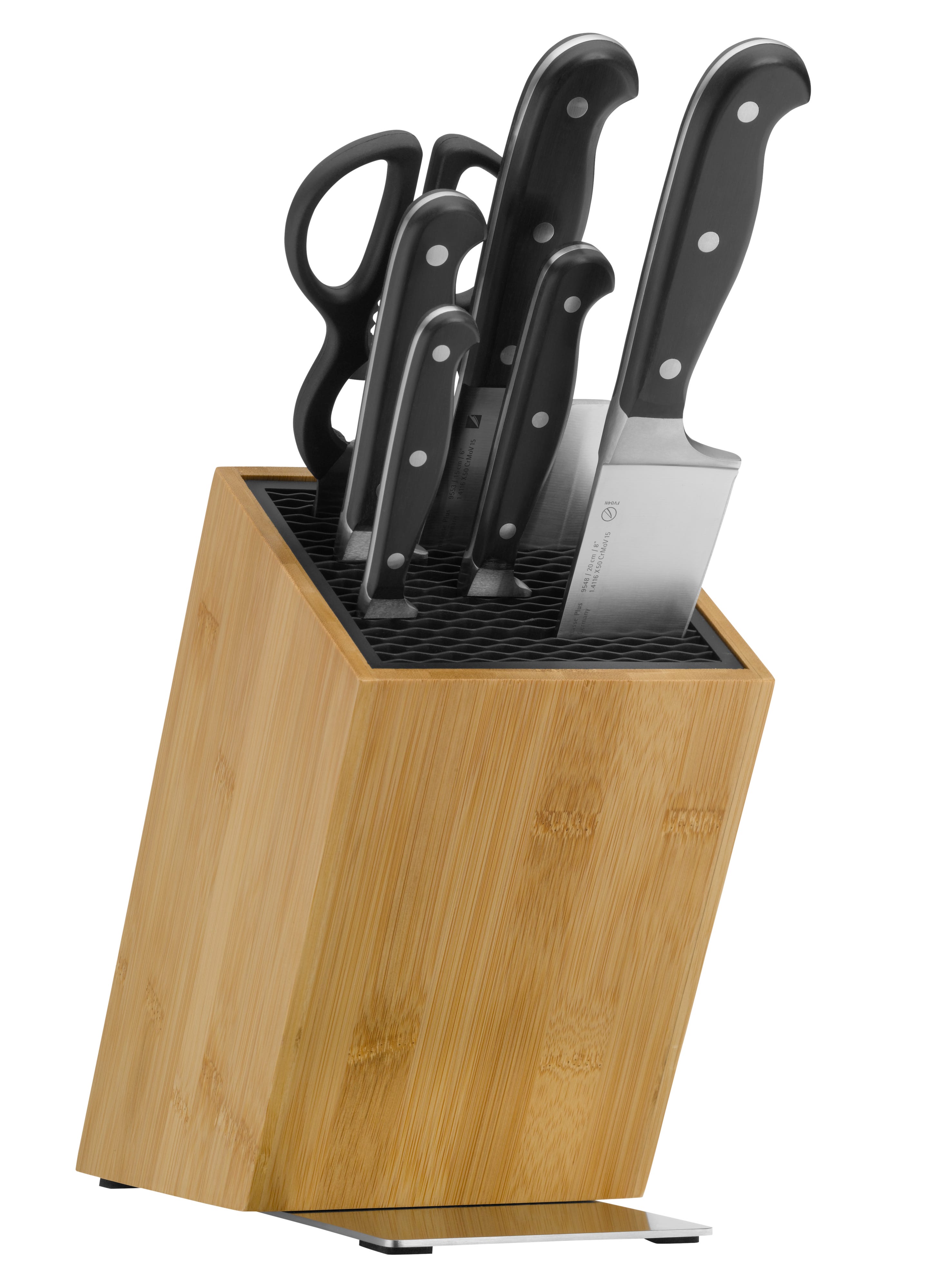 Oversikt av FlexTec knivblokk bambus uten kniver - WMF