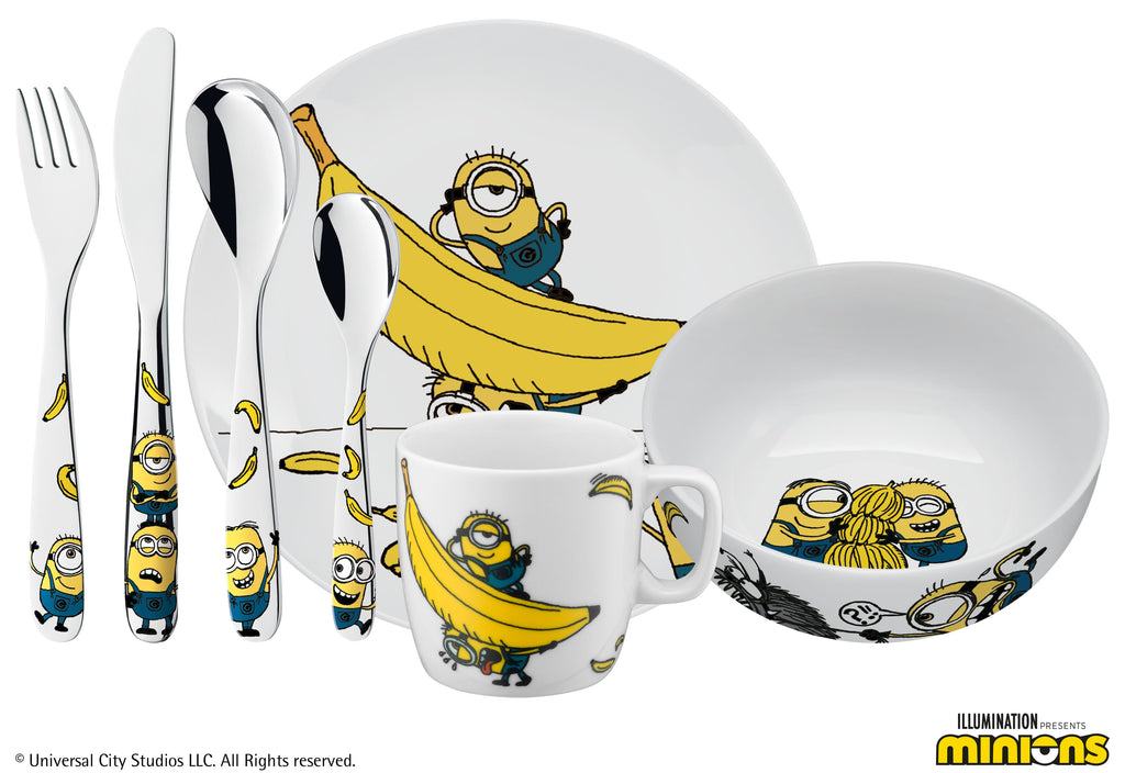 Frokostskål barn porselen Minions Ø14 cm bakside