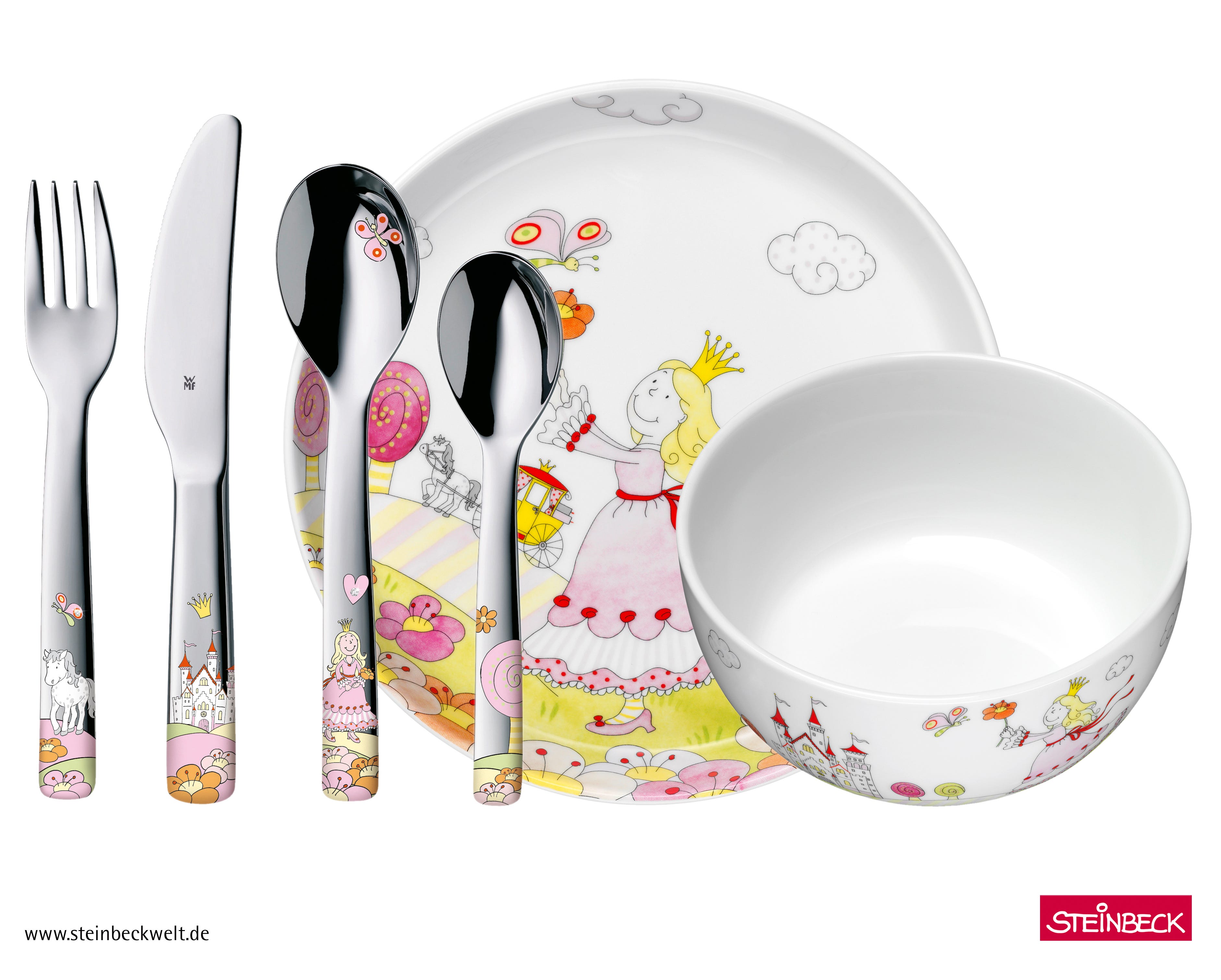 Frokostskål barn porselen Prinsesse Anneli Ø13 cm bakside