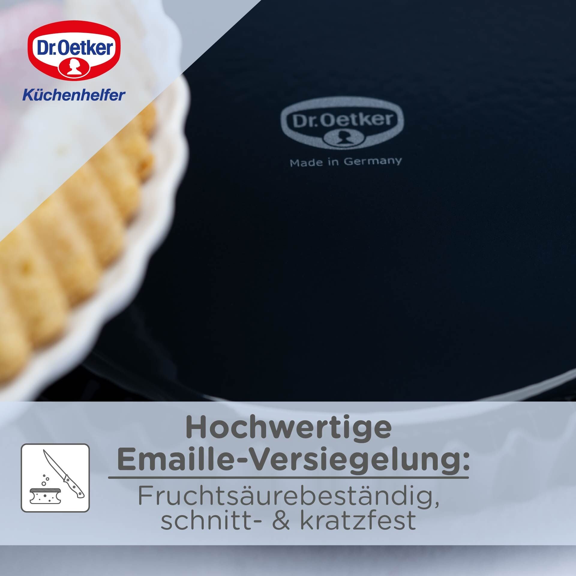 Pakking av Fruktkakeform emaljert Ø28 cm PFAS-fri - Dr. Oetker