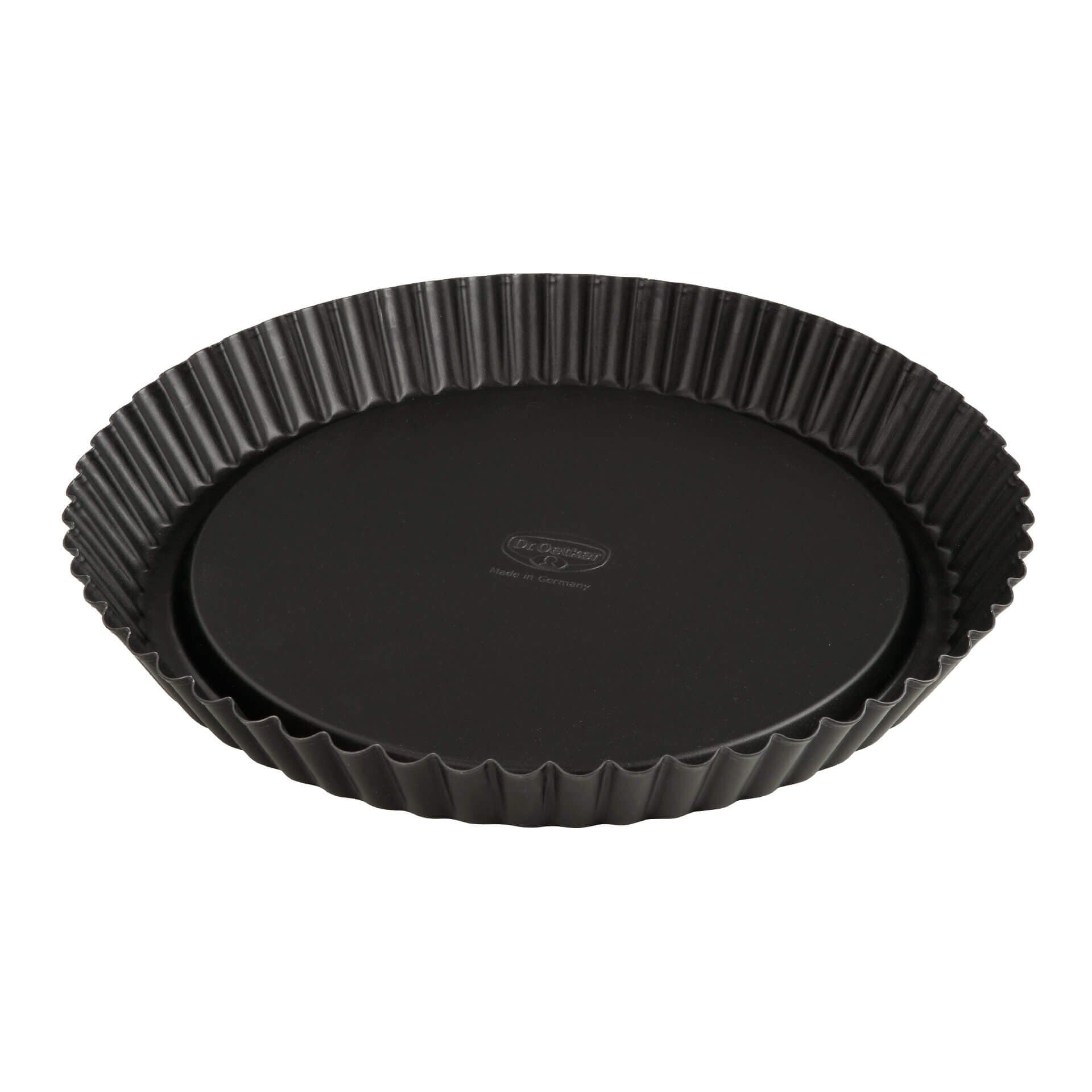 Fruktpaiform Ø28 cm non-stick svart stål - Dr. Oetker forfra