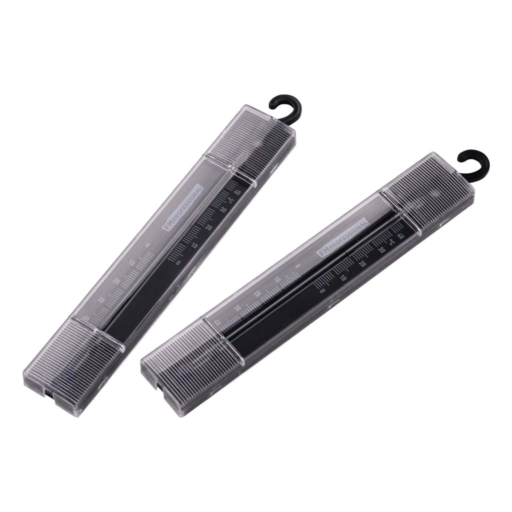 Fryser-termometer svart 2-delt sett - FMprofessional forfra