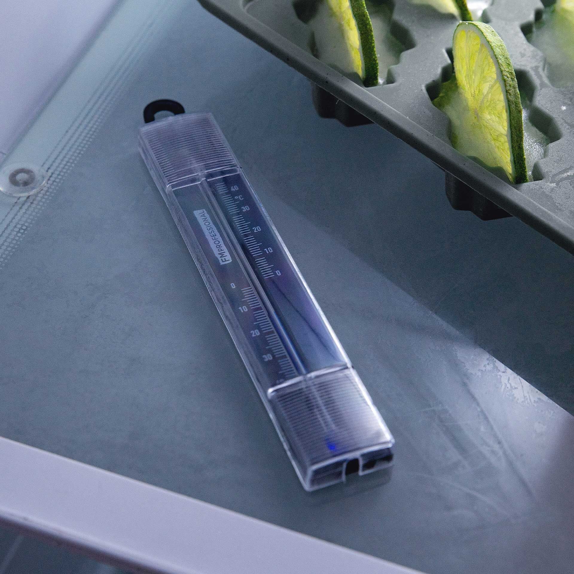 Fryser-termometer svart 2-delt sett - FMprofessional bakside