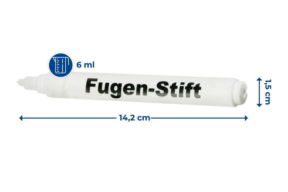Detalj av Fugepenn hvit 2-delt sett for flisfuger Maximex