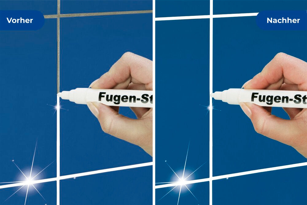 Fugepenn hvit 2-delt sett for flisfuger Maximex emballasje