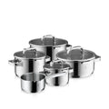Function 4 Advanced grytesett 5-delt rustfritt stål induksjon - WMF forfra