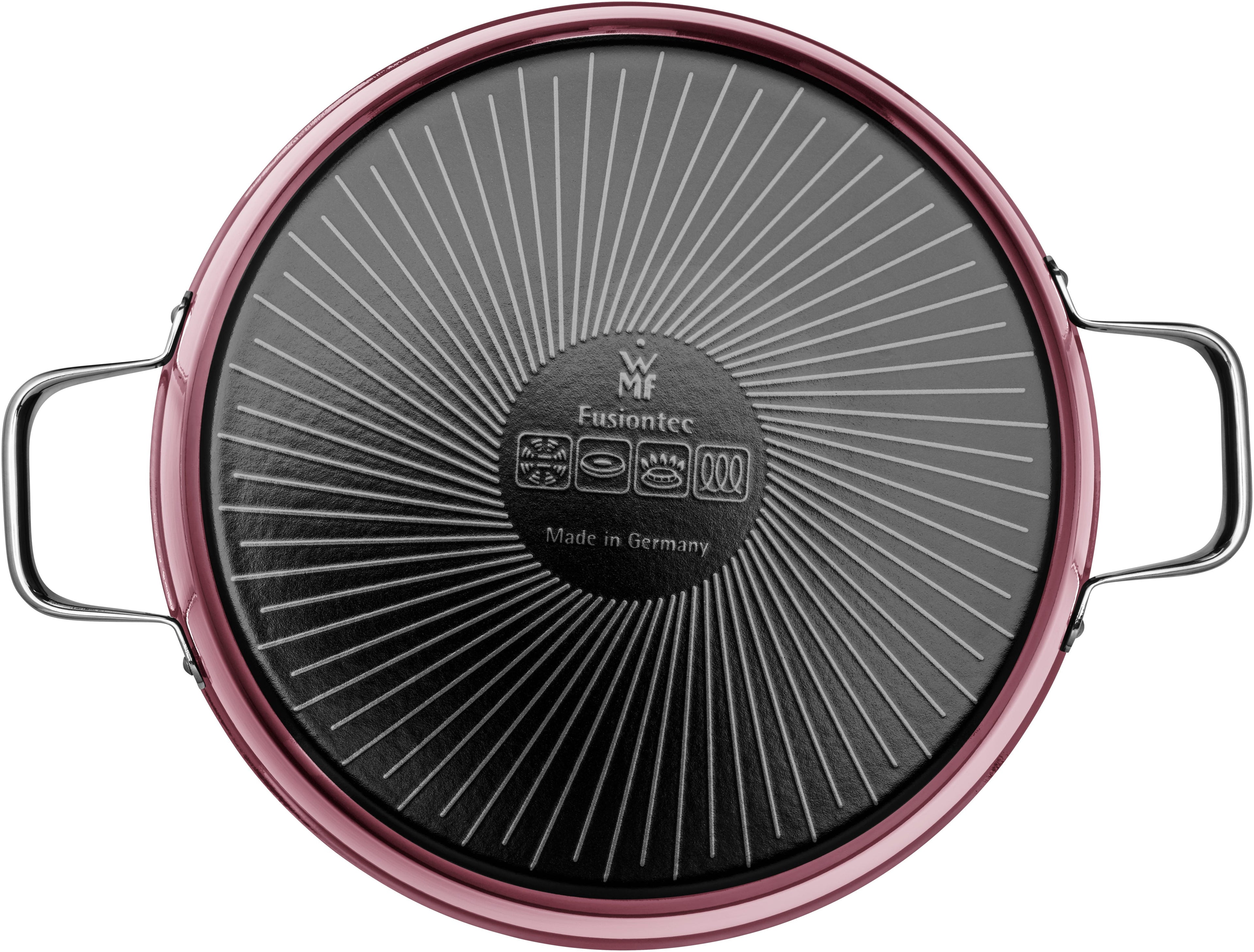 Fusiontec Aromatic gryte med lokk 28 cm 5,9 L Rose Quartz bakside