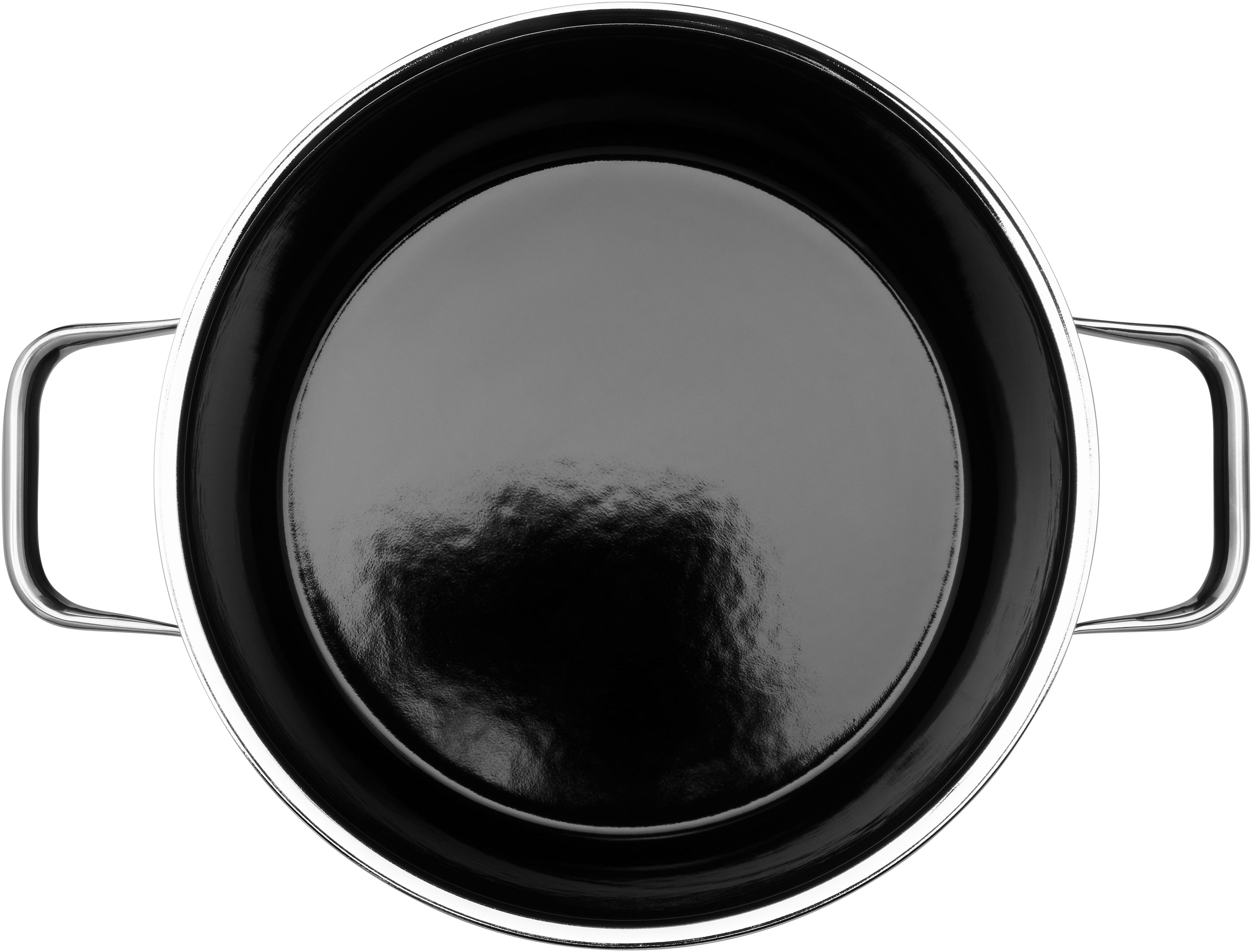 Fusiontec Aromatic kjele 22 cm svart med lokk detalj av lokk