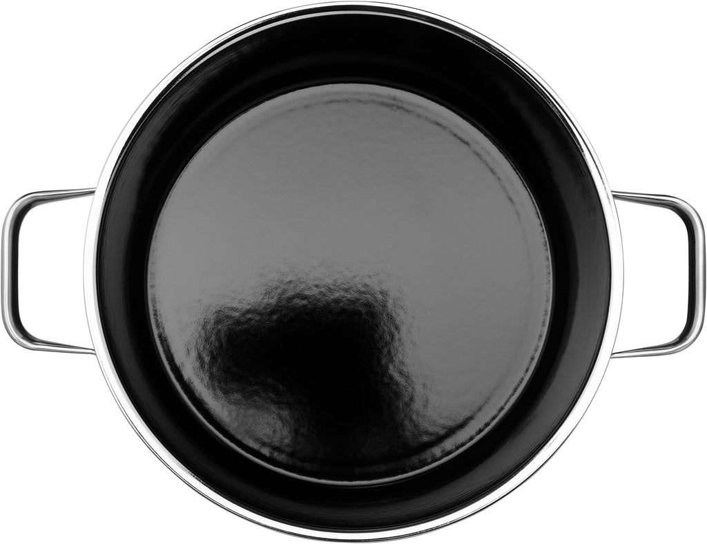 Fusiontec Aromatic kjele 24 cm svart med lokk bakside