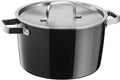 Fusiontec Aromatic kjele 24 cm svart med lokk forfra