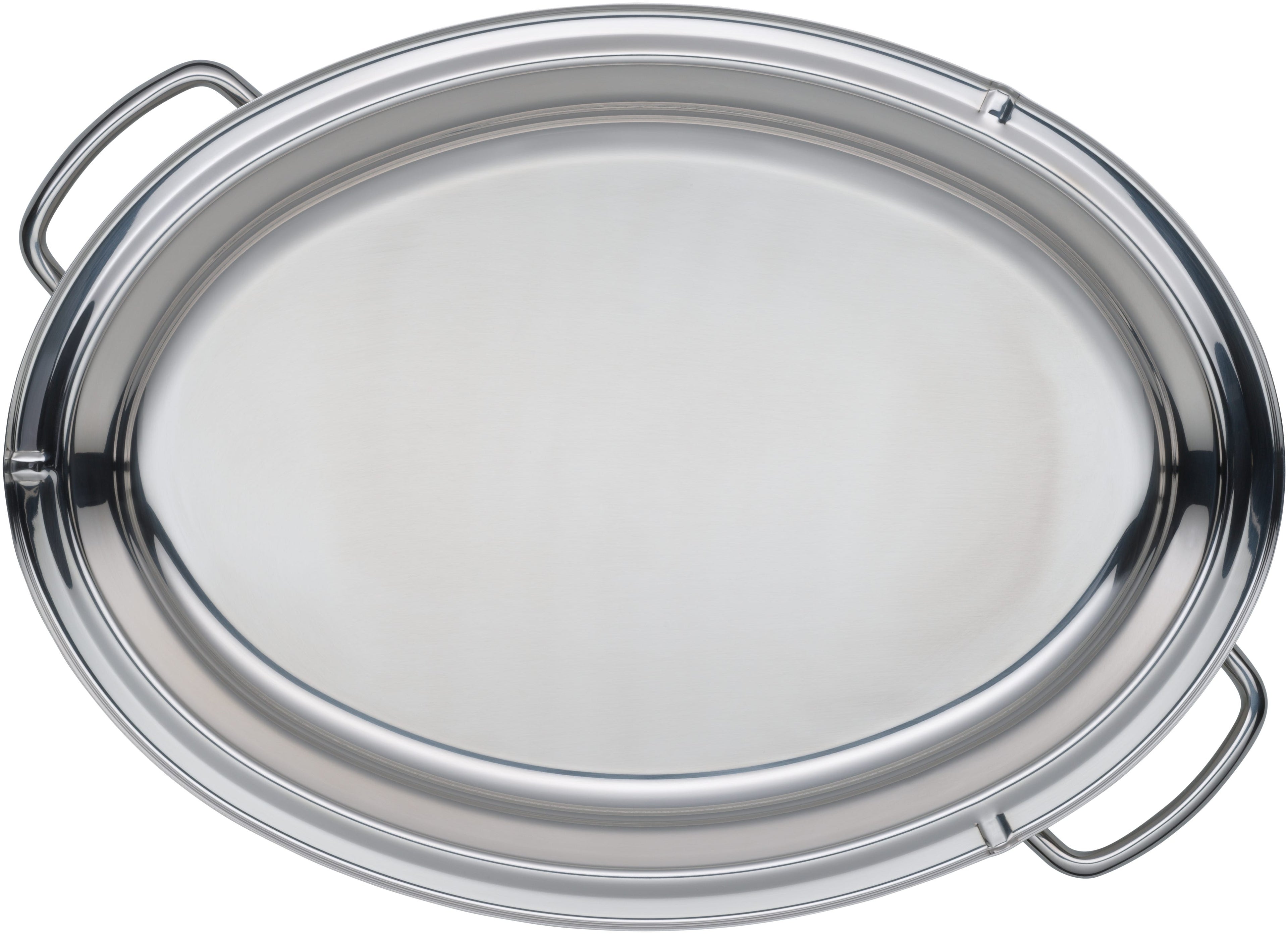 Fusiontec lokk rustfritt stål for oval langpanne 38 x 28 cm bakside