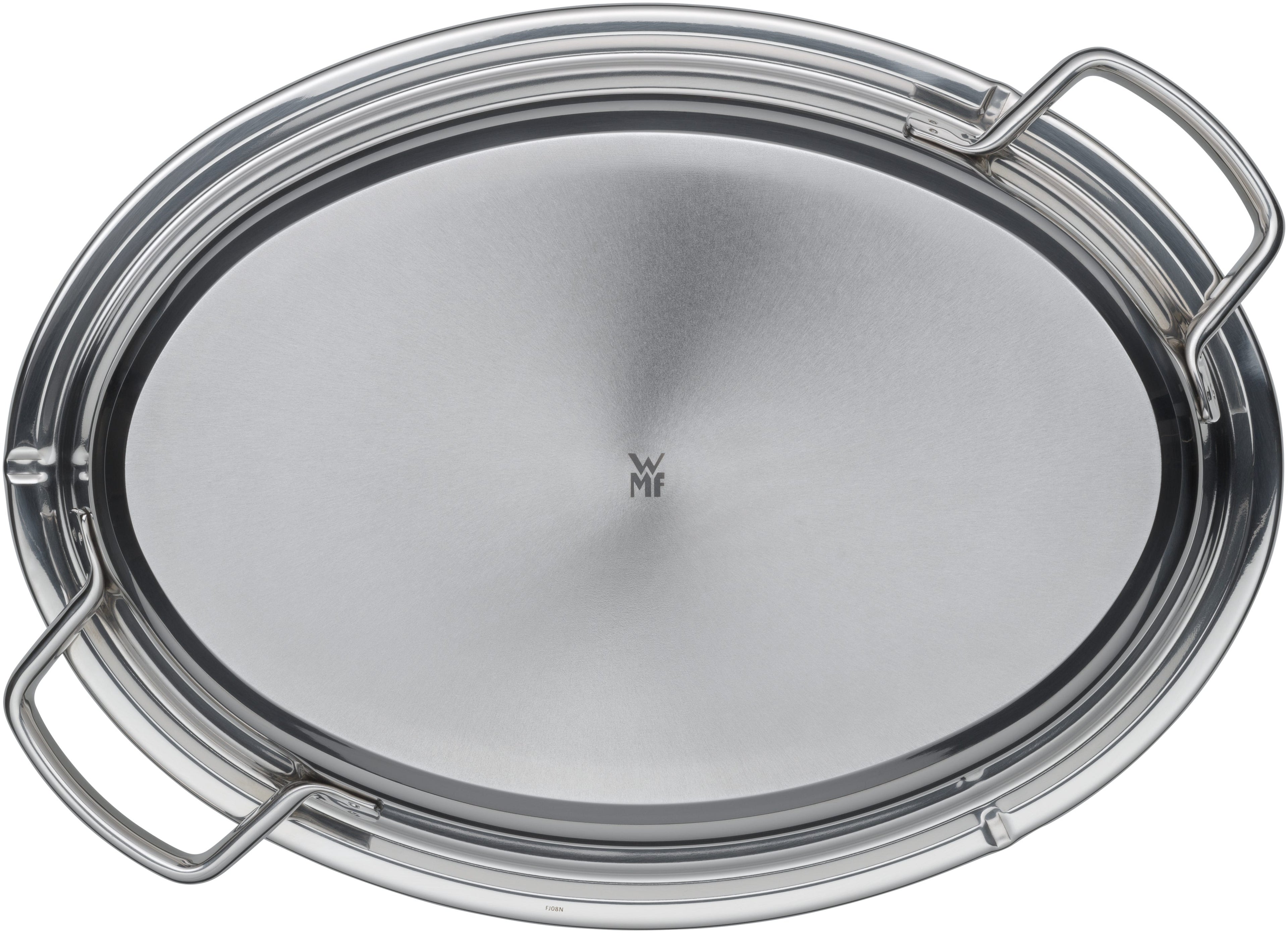 Fusiontec lokk rustfritt stål for oval langpanne 38 x 28 cm montert