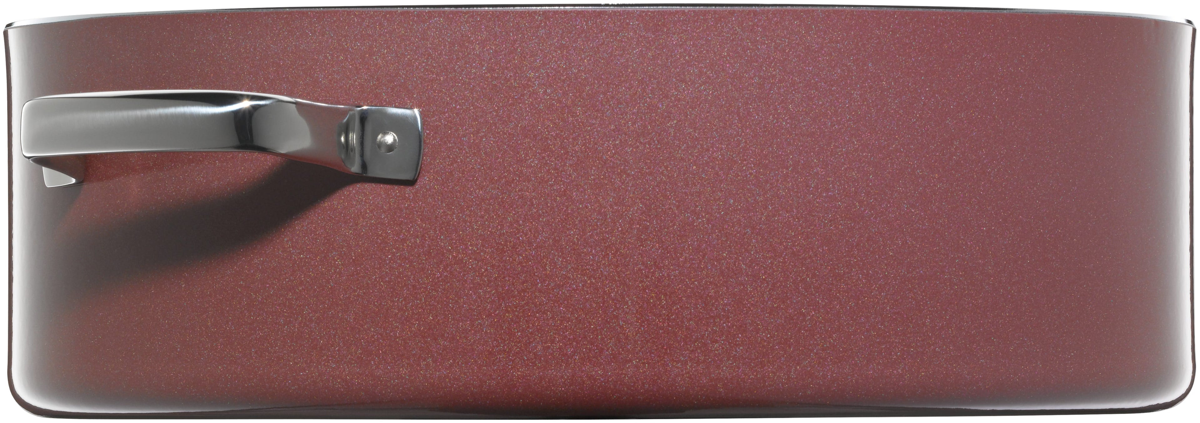 Detalj av Fusiontec Mineral langpanne oval 36 cm rose quartz håndtak