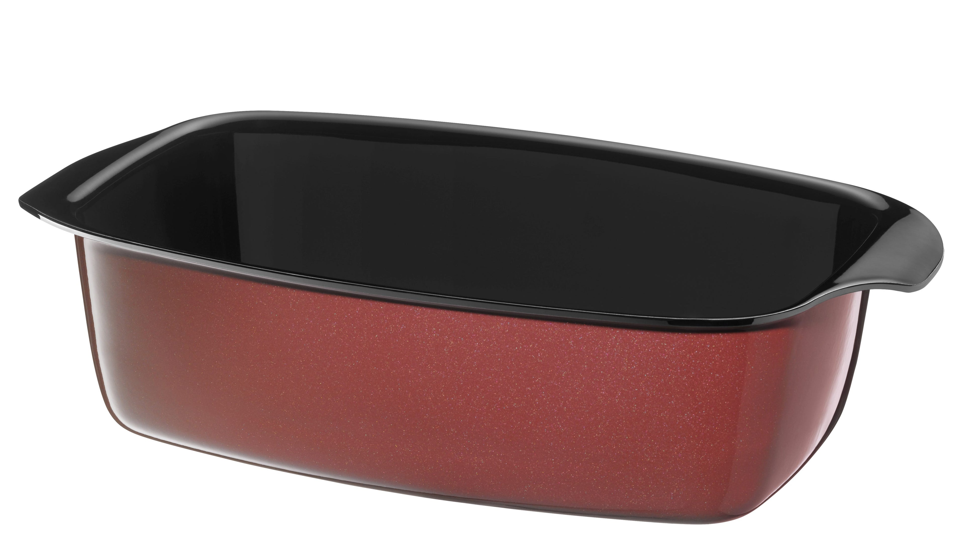 Fusiontec Mineral langpanne rektangulær 32×21 cm med glasslokk 5,3 L rose quartz montert på kokeplate