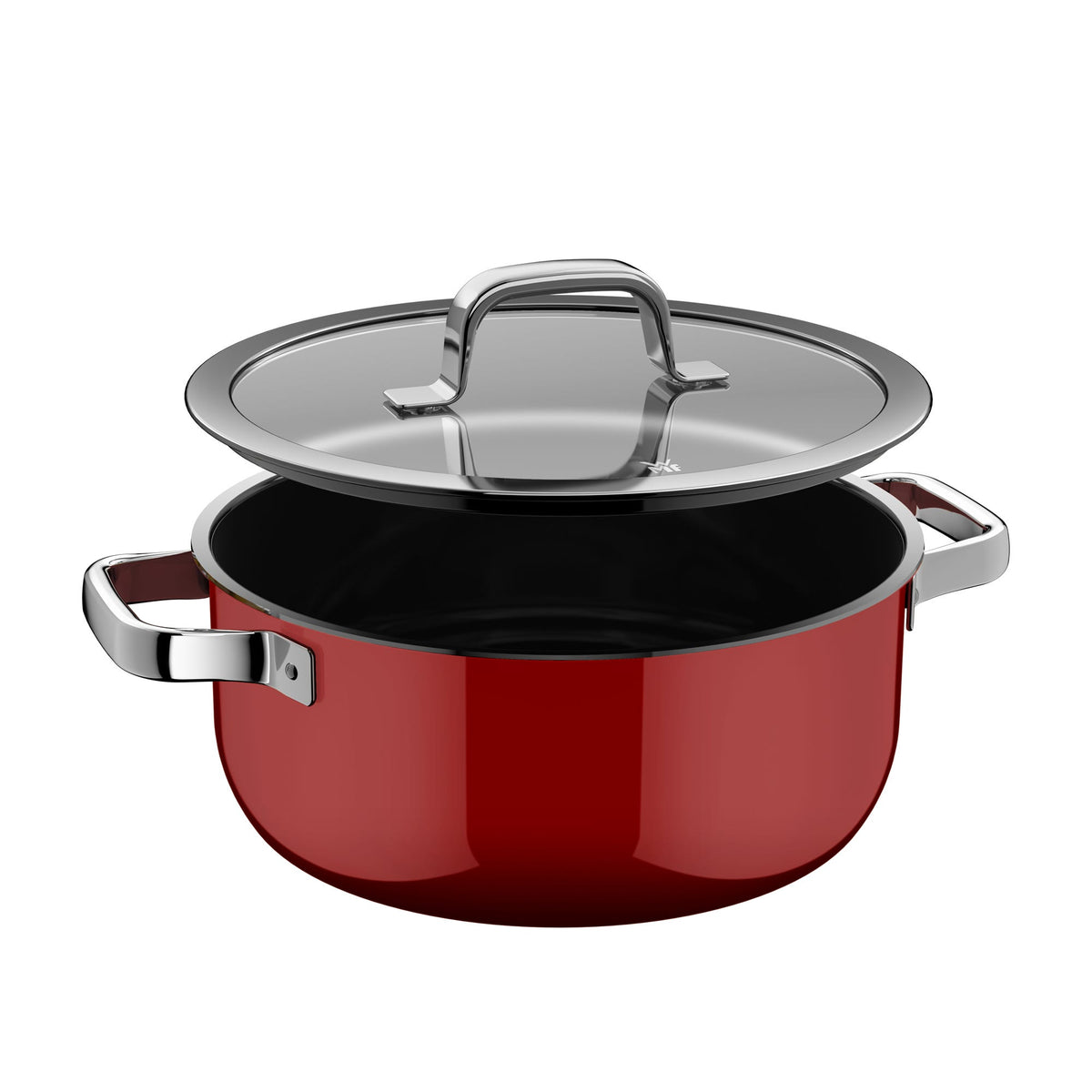 Fusiontec Mineral Pro gryte med lokk 24 cm Passion Red bakside