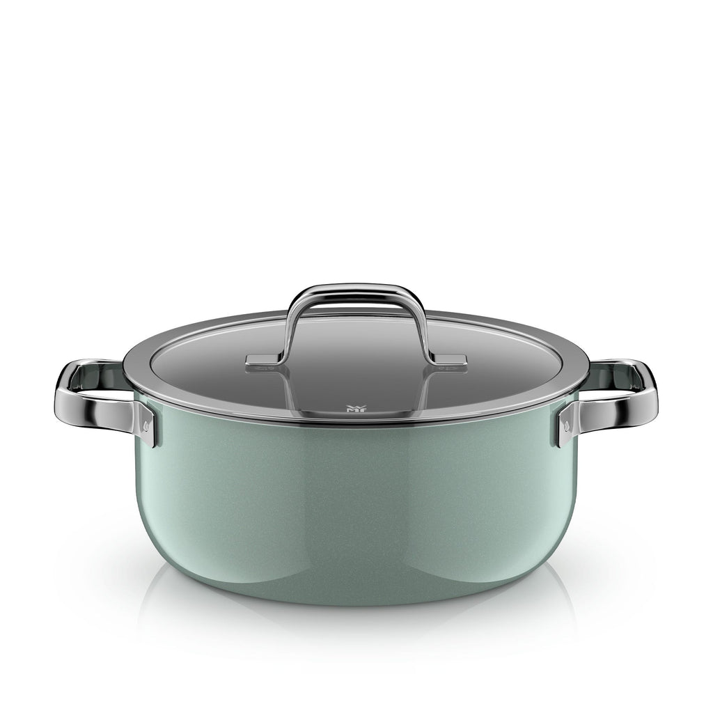 Fusiontec Mineral Pro gryte med lokk 24 cm Eucalyptus Haze forfra