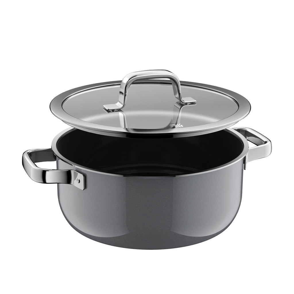 Fusiontec Mineral Pro gryte med lokk 24 cm Platinum bakside