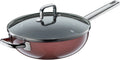 Fusiontec Mineral wok med glasslokk 28 cm rose quartz forfra