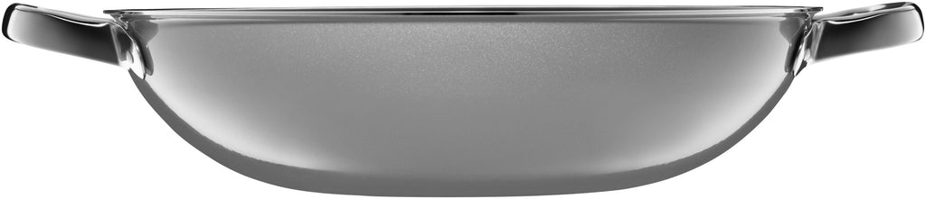 Bakside av Fusiontec Mineral wokpanne 32 cm med glasslokk Platinum