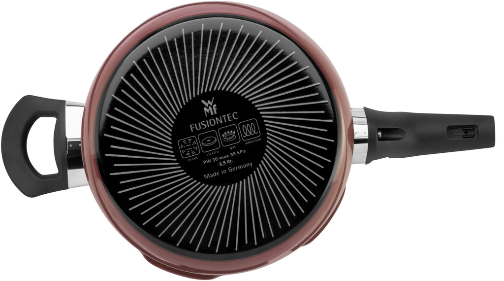 Fusiontec Perfect Premium trykkkoker 22 cm 6,5 L rose quartz håndtak nærbilde