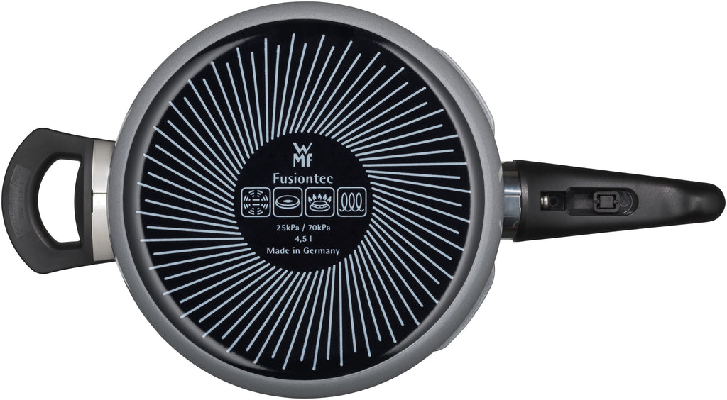 Bakside av Fusiontec Perfect trykkkoker 22 cm 4,5 L platinum