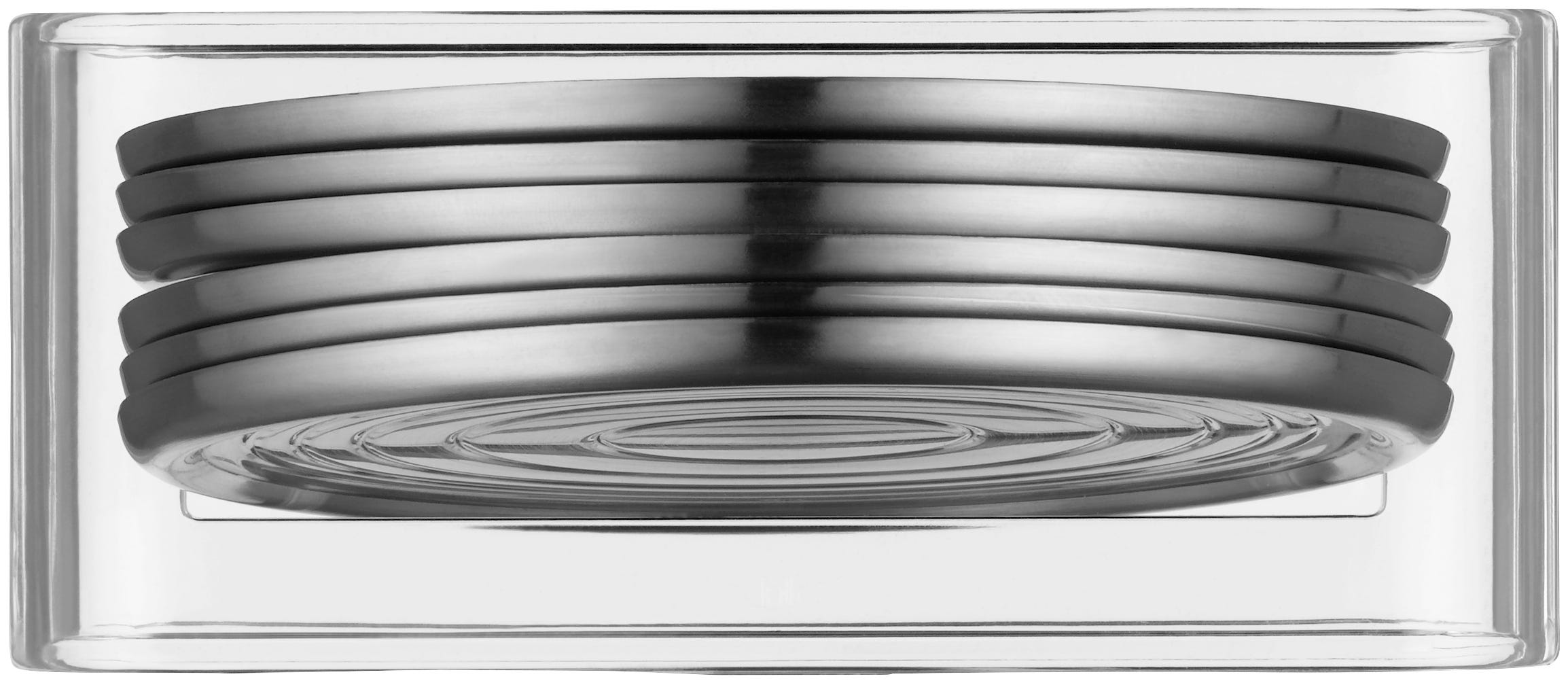 Glassbrikker sett 6-delt rustfritt stål med holder - WMF nærbilde av holder