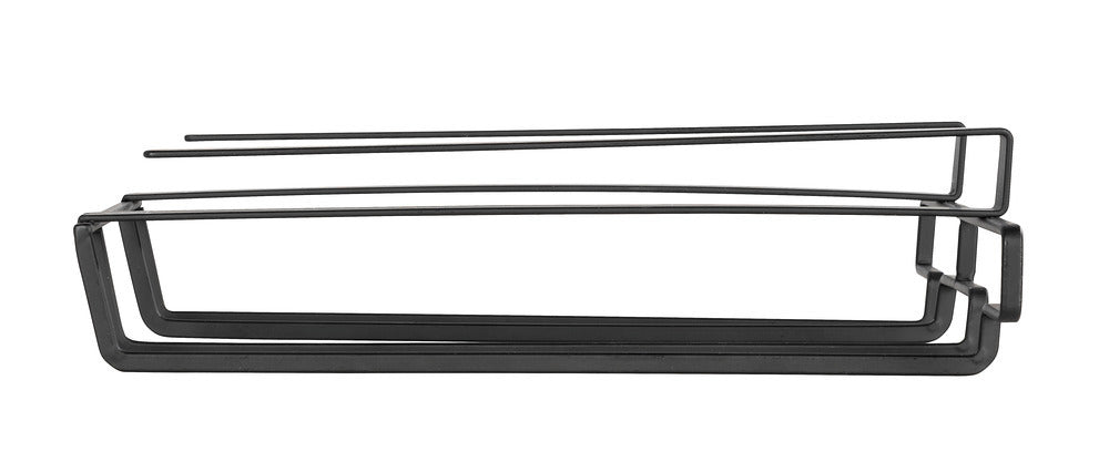 Detalj av glassholder for skap svart metall for 6 glass