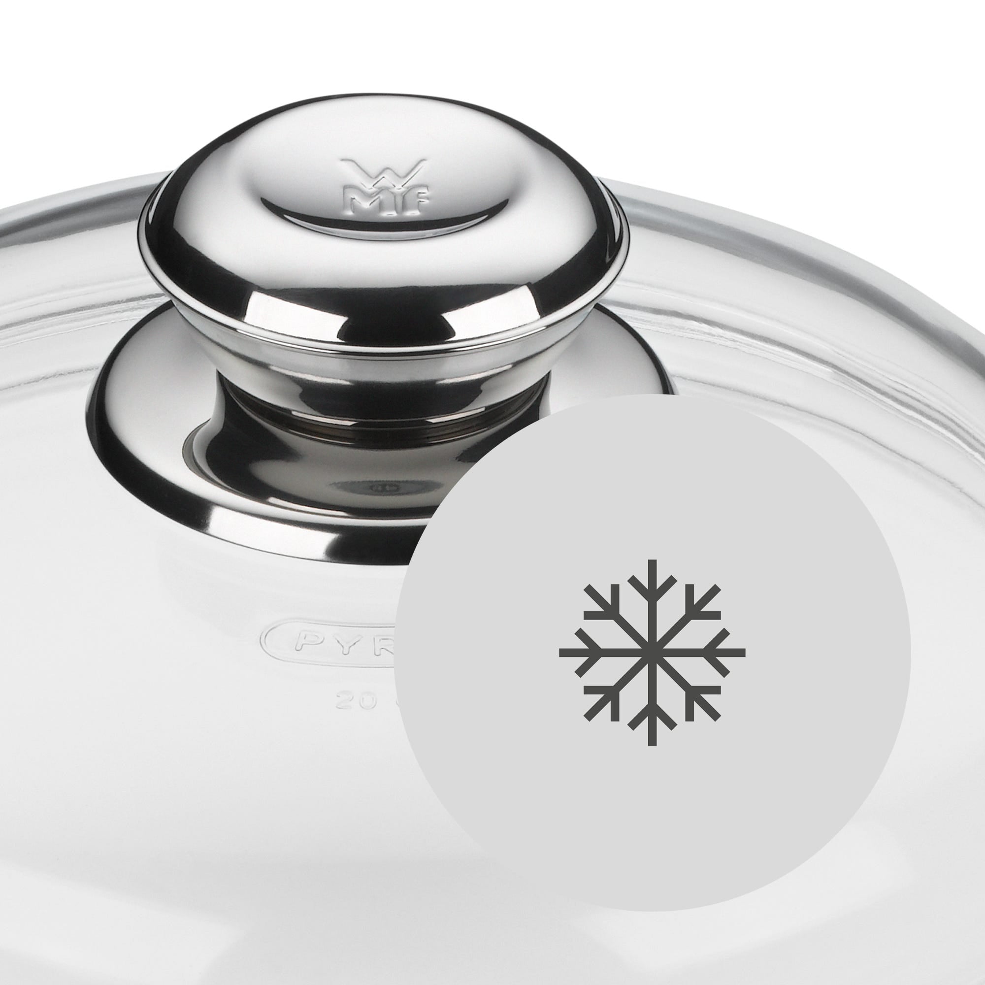 Glasslokk til stekepanne 20 cm borosilikatglass - WMF bakside