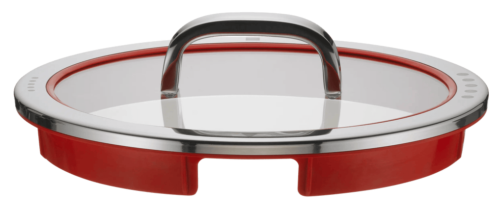 Glasslokk 24 cm med 4 funksjoner og silikonring - WMF forfra