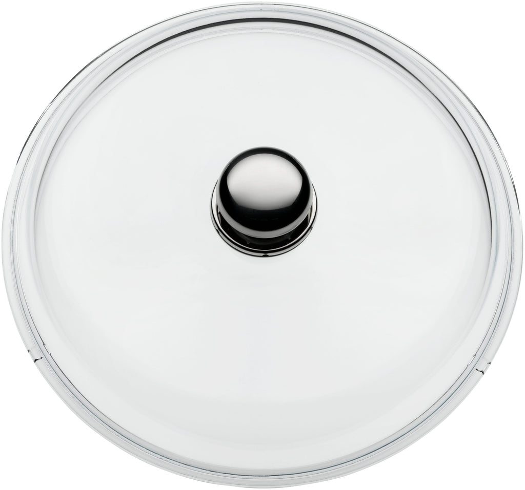 Glasslokk med rustfritt stål-håndtak 28 cm - Silit nærbilde håndtak