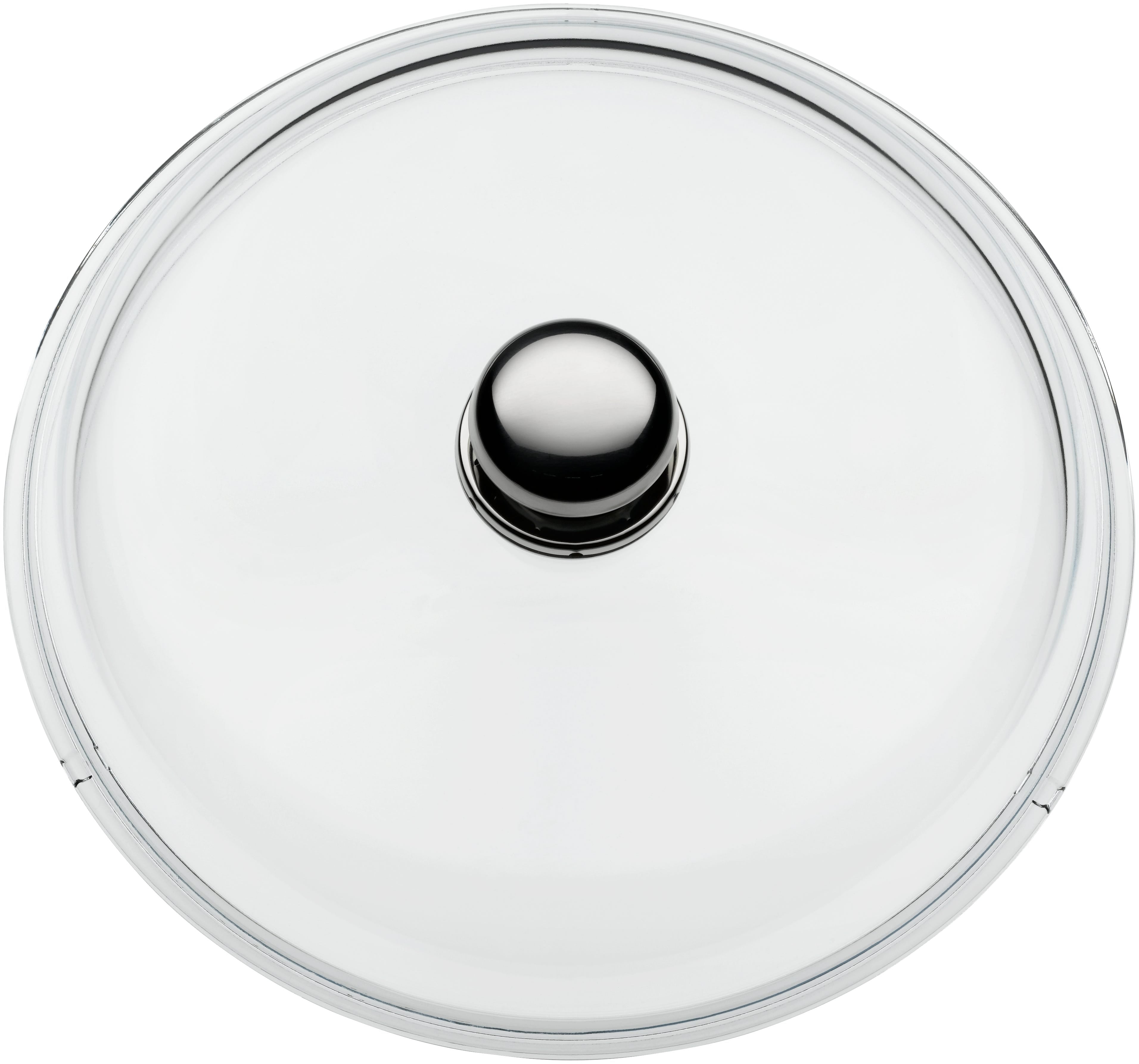 Glasslokk med rustfritt stål-håndtak 28 cm - Silit nærbilde håndtak