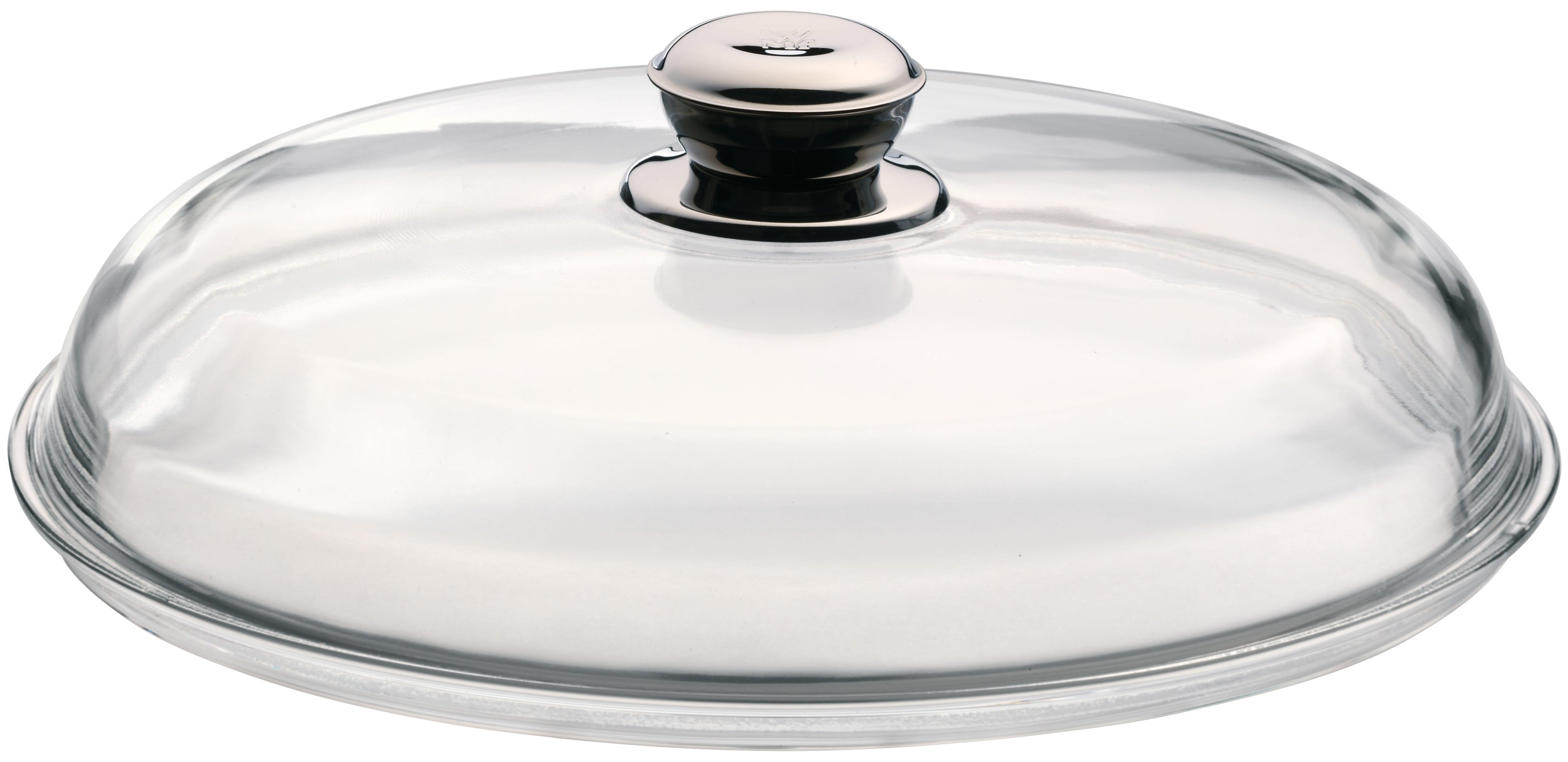 Glasslokk til stekepanne 32 cm borosilikatglass forfra