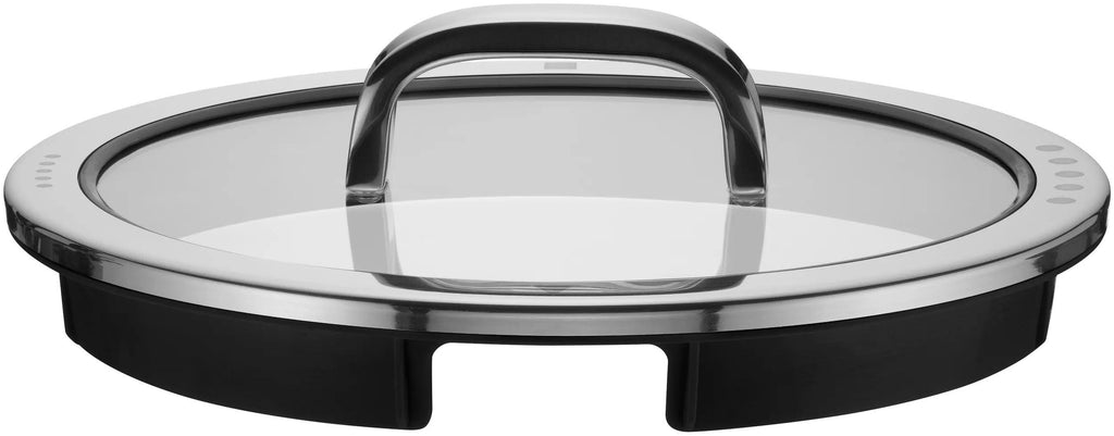 Glasslokk Function 4 svart 24 cm med silfunksjon forfra