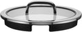 Glasslokk Function 4 svart 24 cm med silfunksjon forfra