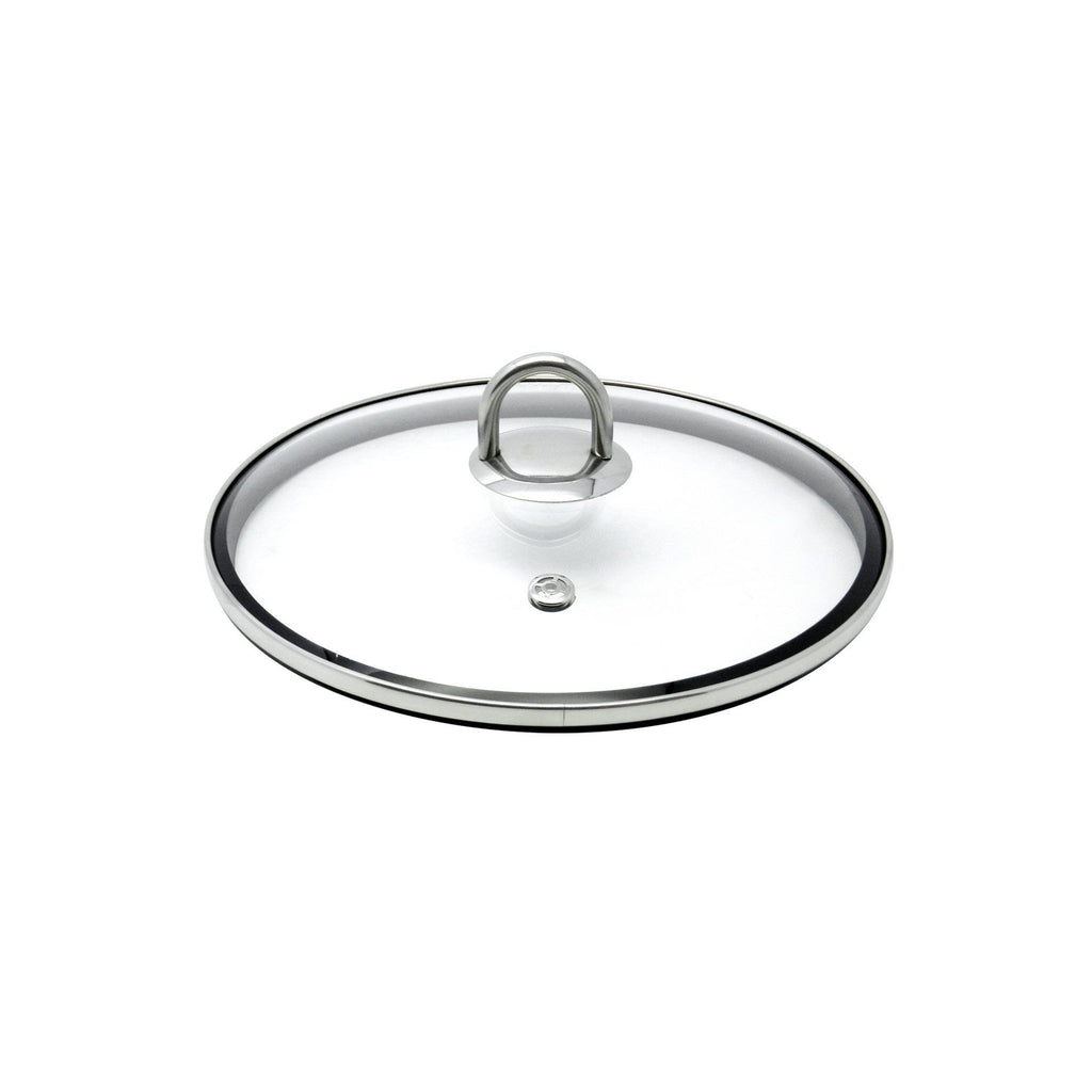 Glasslokk med silikonkant Ø24 cm varmebestandig - ELO forfra