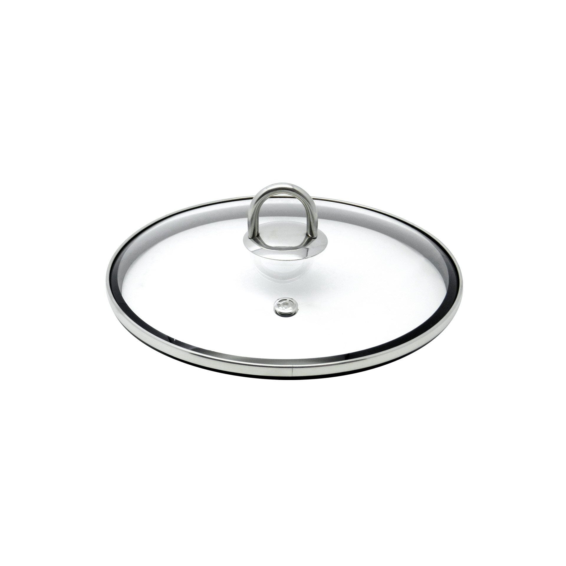 Glasslokk med silikonkant Ø24 cm varmebestandig - ELO forfra