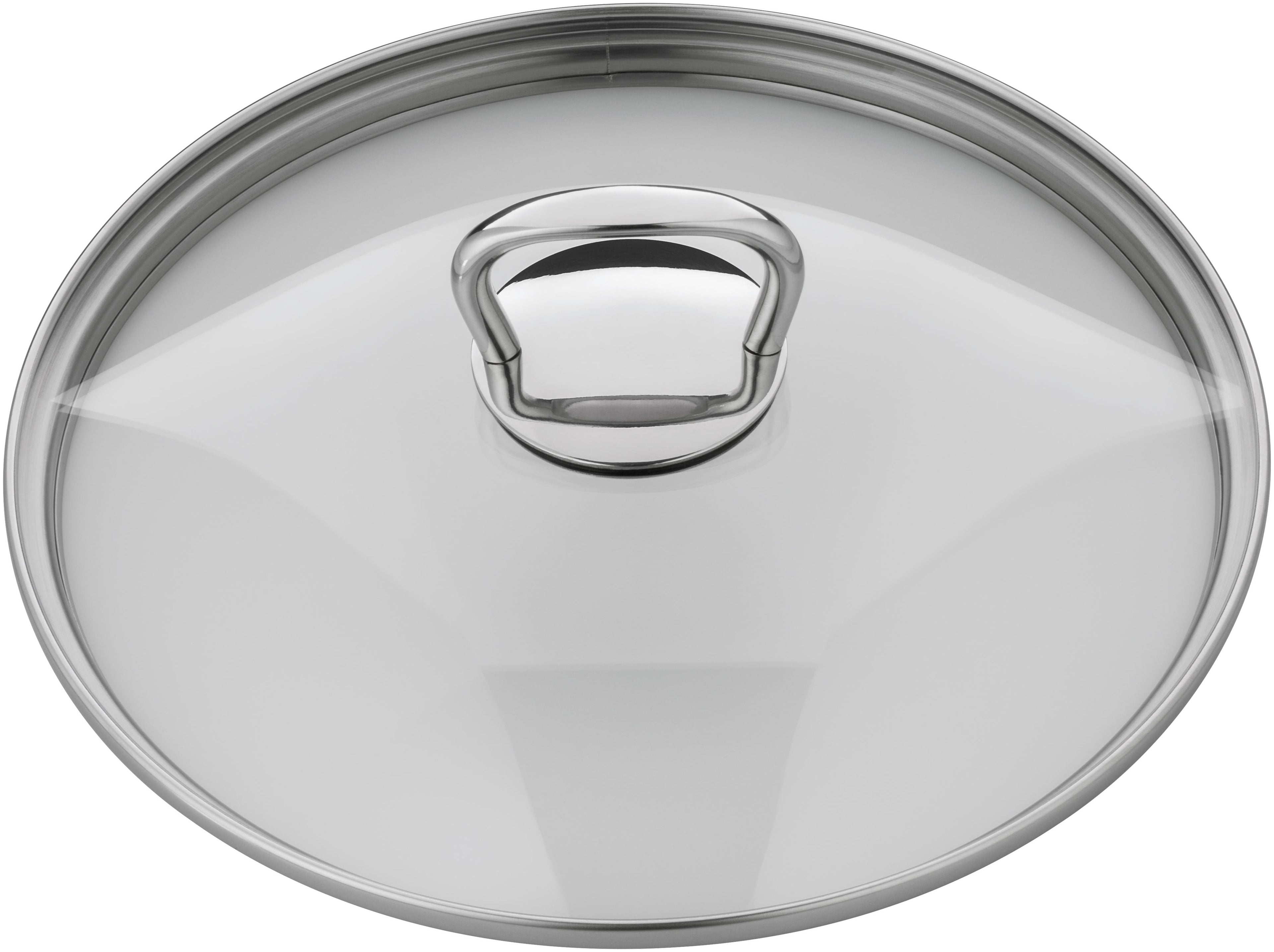 Glasslokk med kantet grep Ø20 cm rustfritt stål - WMF forfra