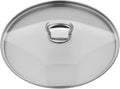 Glasslokk med kantet grep Ø24 cm rustfritt stål - WMF forfra