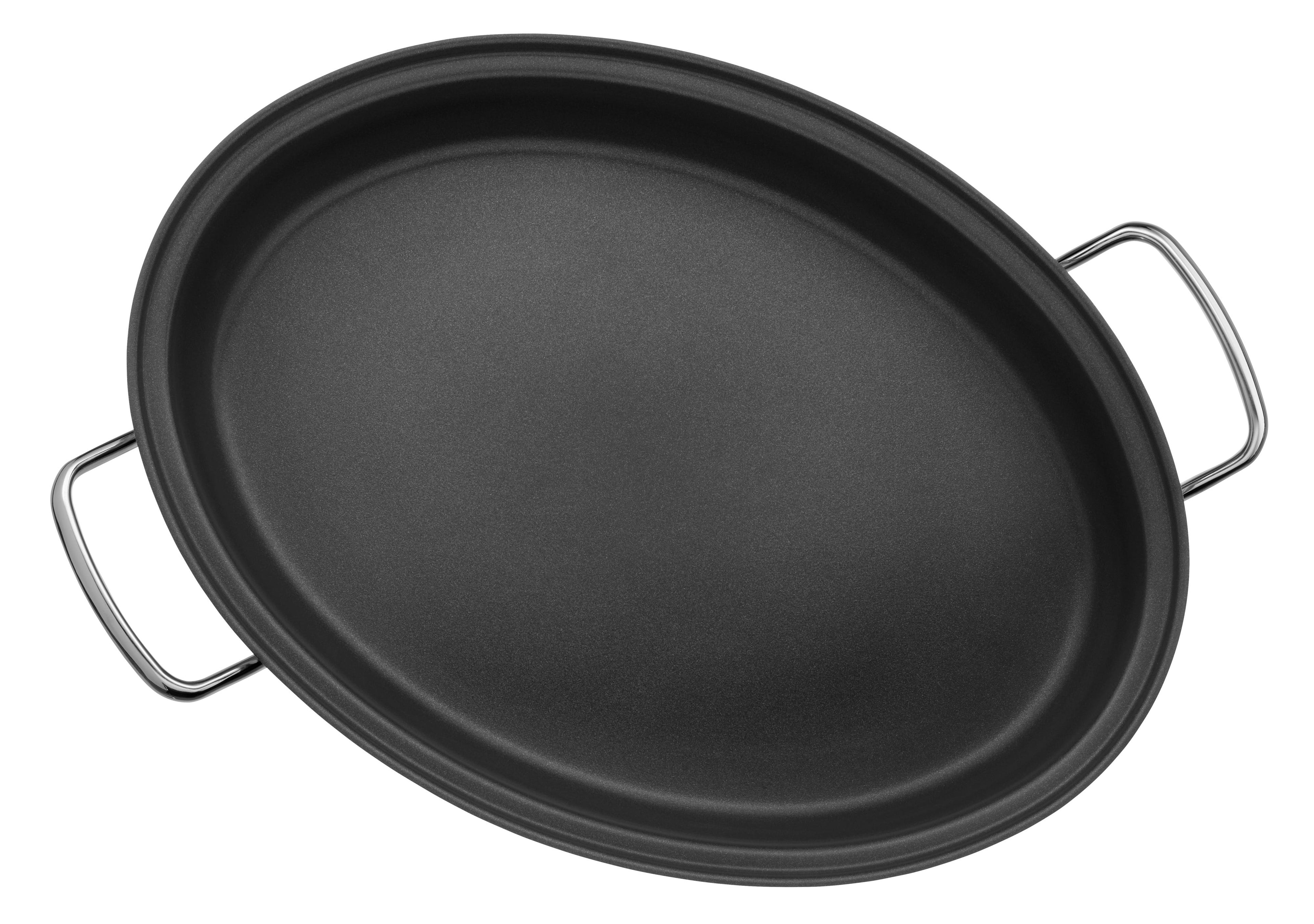 Nærbilde av non-stick belegg på Gourmet fiskepanne oval 38x26 cm WMF