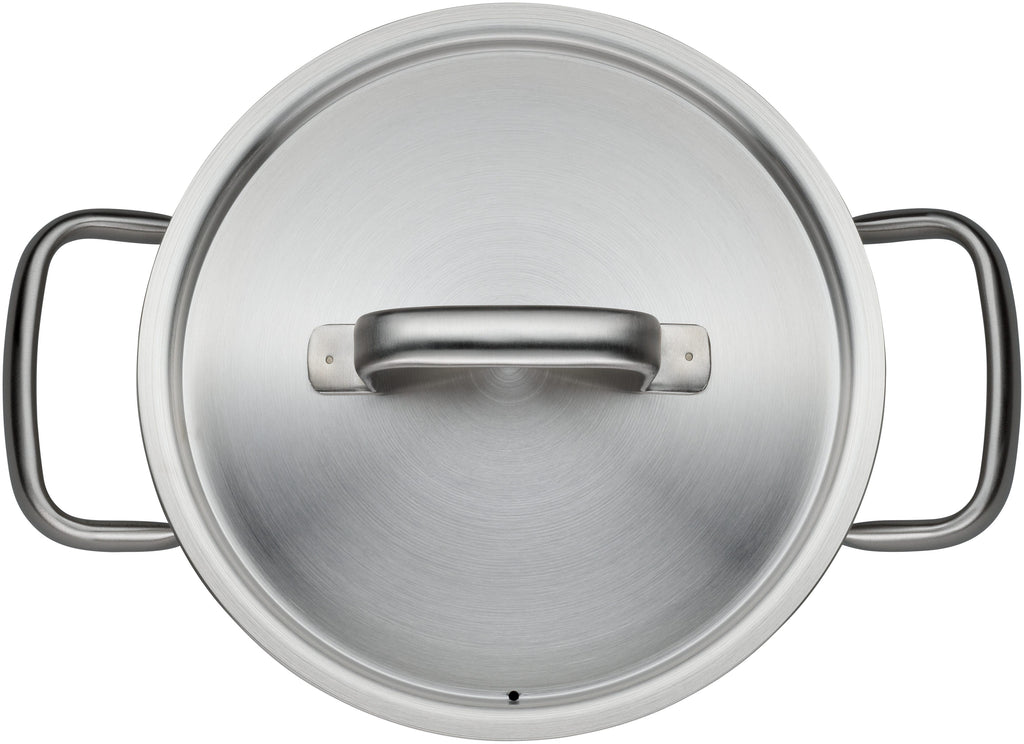 Gourmet Plus gryte med lokk 20 cm rustfritt stål 2,5 L - WMF detalj av håndtak