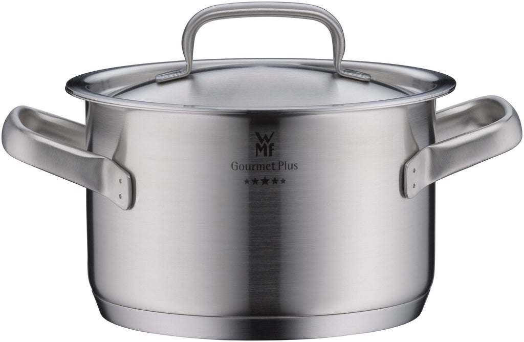 Bunn av Gourmet Plus kjele 16 cm med lokk rustfritt stål
