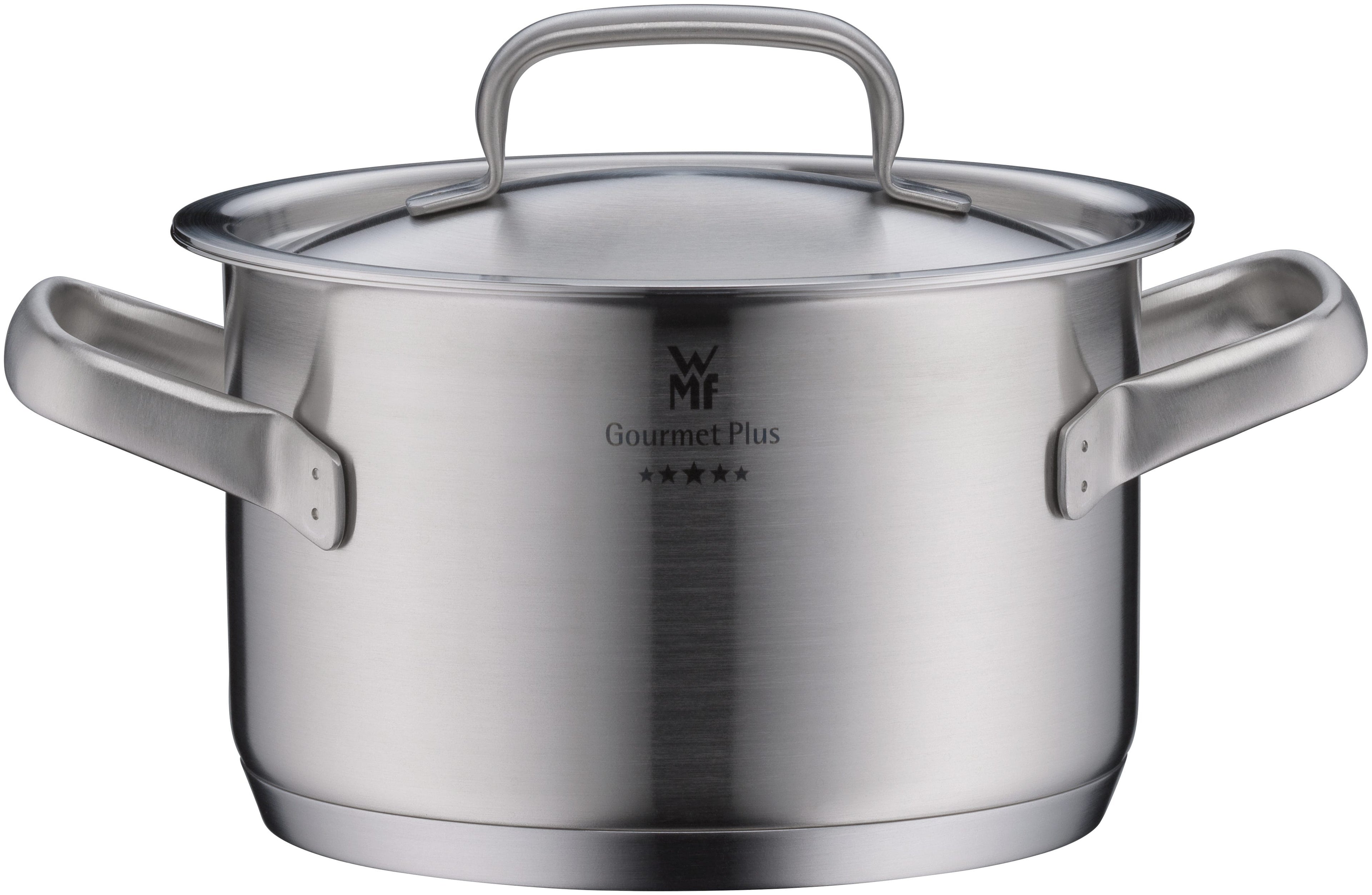 Bunn av Gourmet Plus kjele 16 cm med lokk rustfritt stål