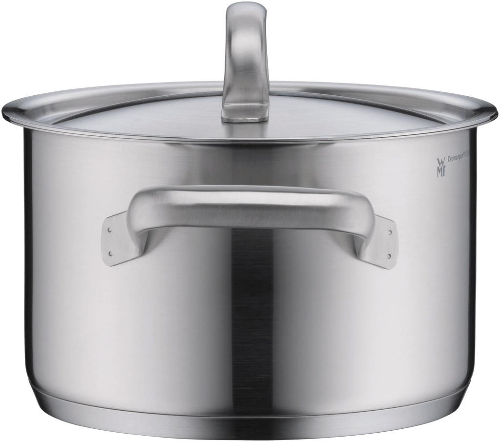 Detalj av håndtak på Gourmet Plus kjele 20 cm med lokk rustfritt stål