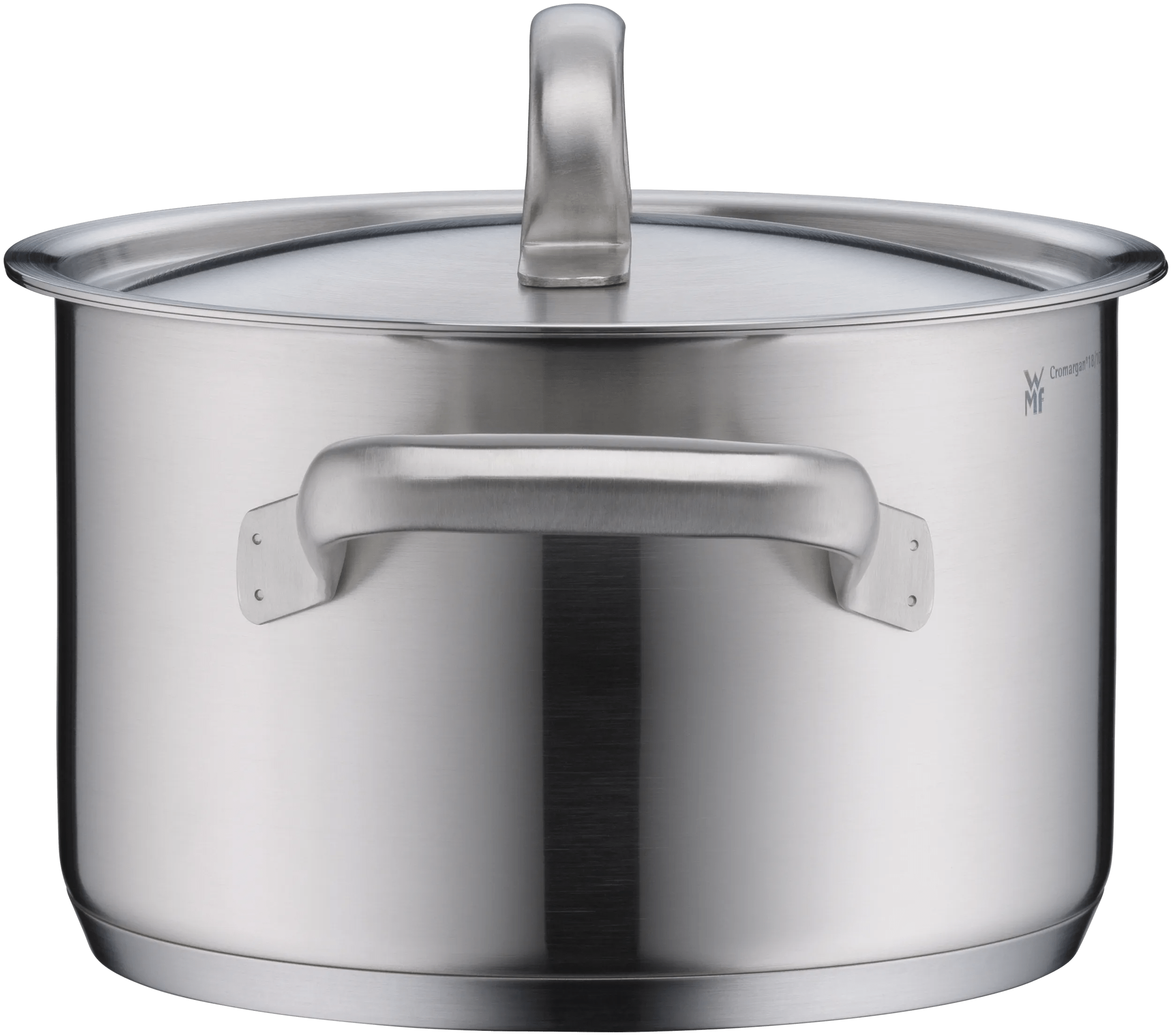 Detalj av håndtak på Gourmet Plus kjele 20 cm med lokk rustfritt stål