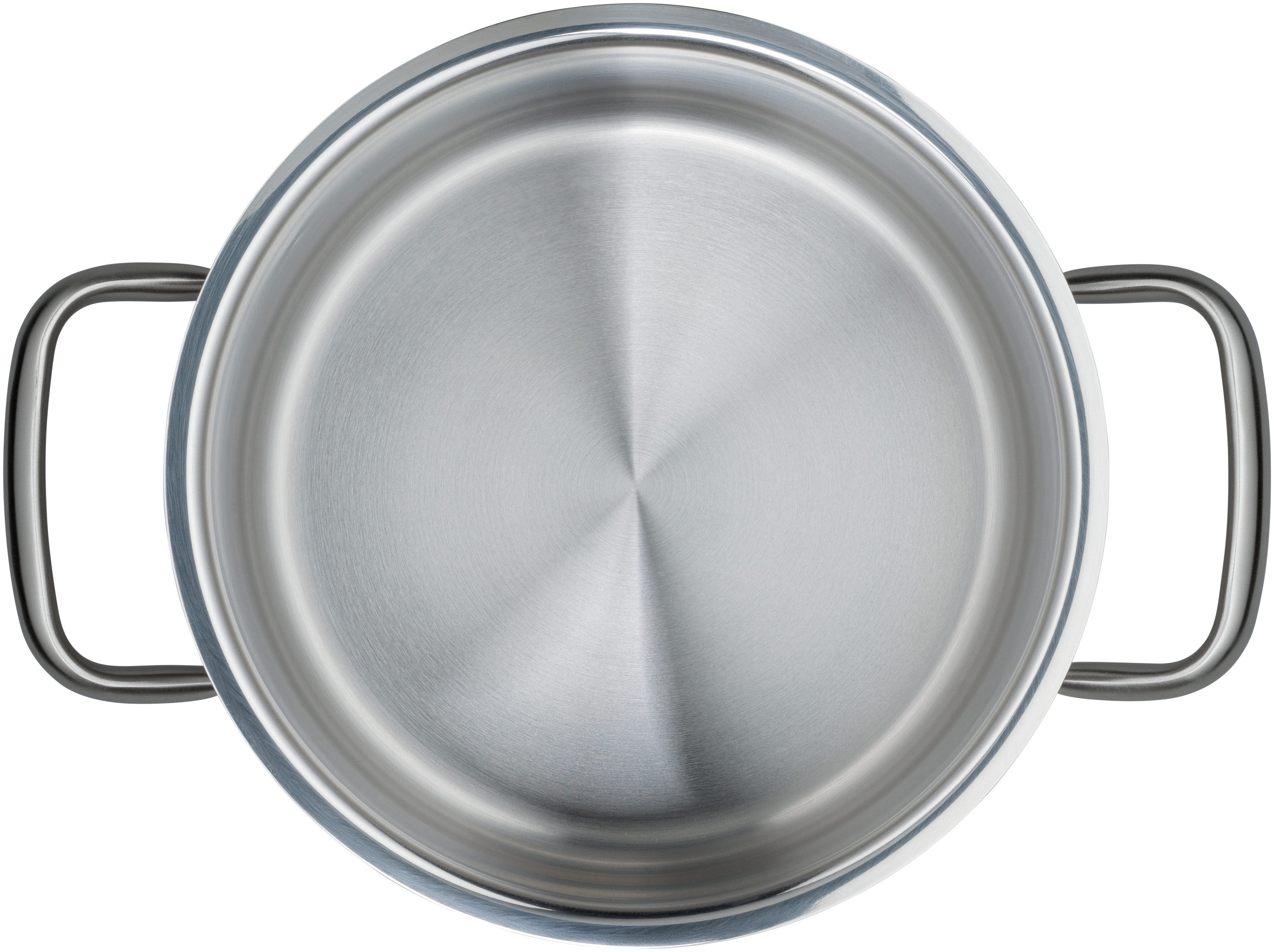 Gourmet Plus kjele 20 cm med lokk rustfritt stål montert på kokeplate