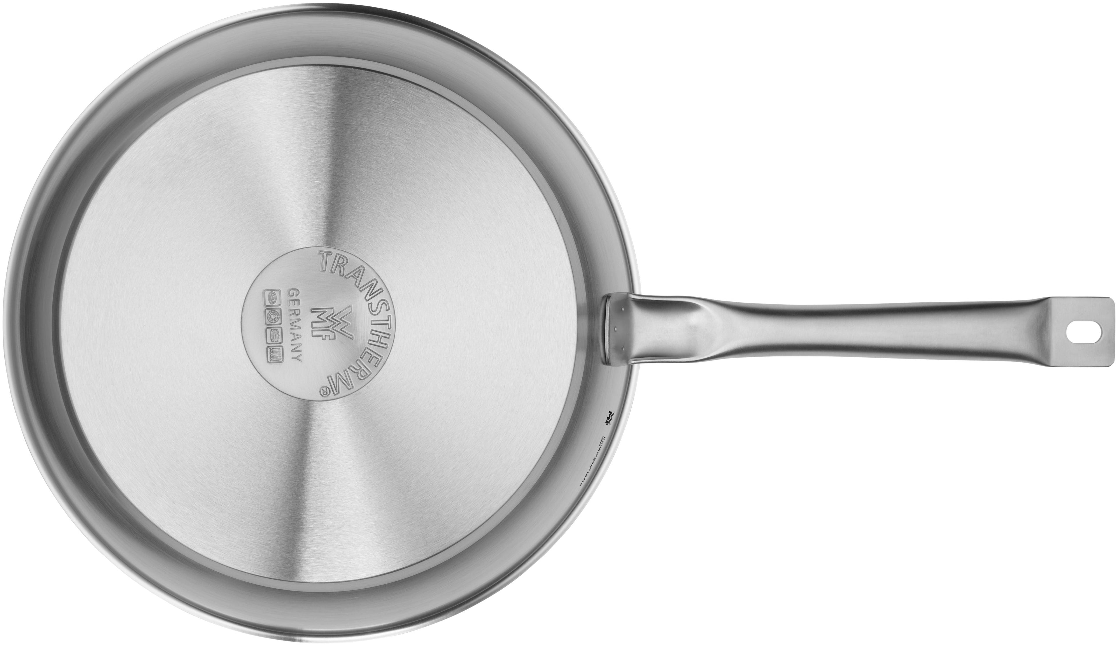 Gourmet Plus stekepanne 28 cm rustfritt stål induksjon - WMF montert på komfyr
